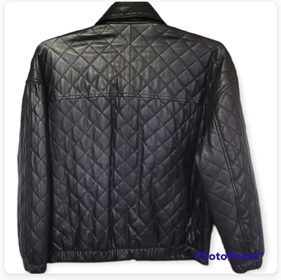 NWT Katherine Kelly Black Lamb Leather Jacket  Sz XS - Picture 4 of 16